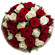 bouquet of red and white roses. USA