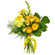 Yellow bouquet of roses and chrysanthemum. USA